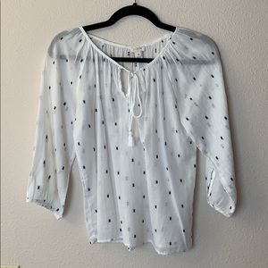 J.CREW PATTERNED TOP SZ XS